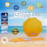 Чадър за плаж от алуминий SHADEL S-класа 200 ОРАНЖЕВ