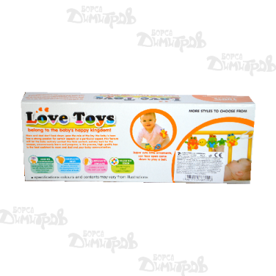 Дрънкалка за бебешка количка LOVE