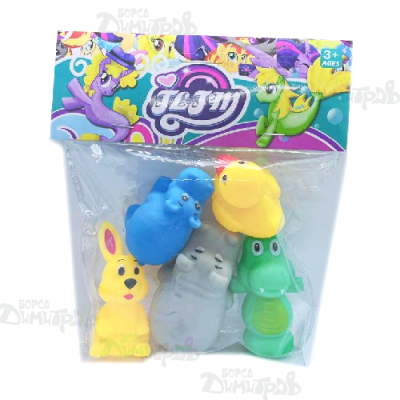 гум. играчки 5-ца пак.