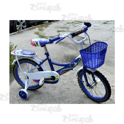 Колело 12 розово/синьо