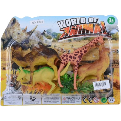 Диви.животни 4ка КАРТОН